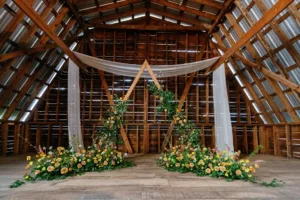 hayloft ceremony at the barn at honeysuckle hill | best places to get married in asheville nc